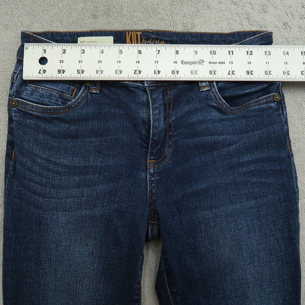 KUT from the Kloth Jeans Women's Size 2 Blue Mid-Rise Katy Boyfriend 29" Inseam - Picture 16 of 16